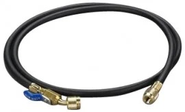 Yellow Jacket 29595 Plus II™ Hose with 1/4" compact ball valve fittings, 60", black