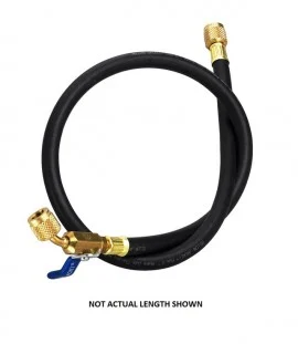 Yellow Jacket 29872 Plus II™ Heavy-Duty Hose with 1/4" ball valve fittings, 72"