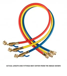 Yellow Jacket 29998 Japan Plus II Hose 96" with compact ball valve, 5/16 x 5/16", 3-Pack