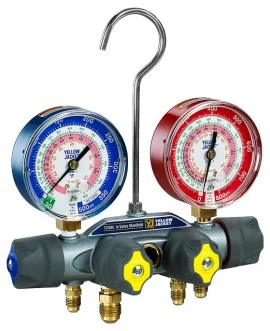 Yellow Jacket 41784 Series 41 Manifold only with 5/16" anchor and service fittings, MPa, R-32/410A, °C