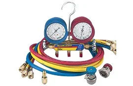 Yellow Jacket 41836 Manifold Gauge Set with 2-1/2" Gauges and 72" Hoses