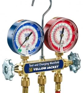 Yellow Jacket 41852 Series 41 Manifold only, kPa/psi, R22/134a/404A, °C