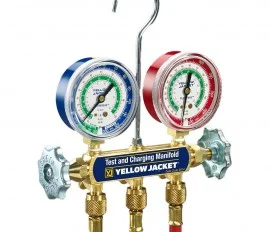 Yellow Jacket 42031 Series 41 Manifold only, psi, R22/404A/410A, °C