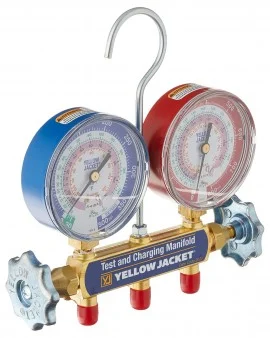 Yellow Jacket 49271 Certified 42001 Series 41 Manifold only, psi, R22/404A/410A, °F