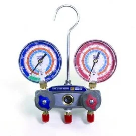 Yellow Jacket 49812 TITAN® 2-Valve Test and Charging Manifold only, R/B gauges, kPa/psi, R22/134a/404A, °C