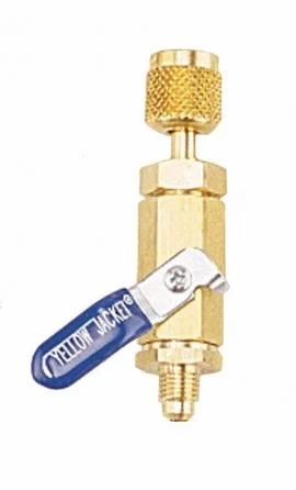 Yellow Jacket 93844 Ball valve, 1/4" SAE male flare x female flare